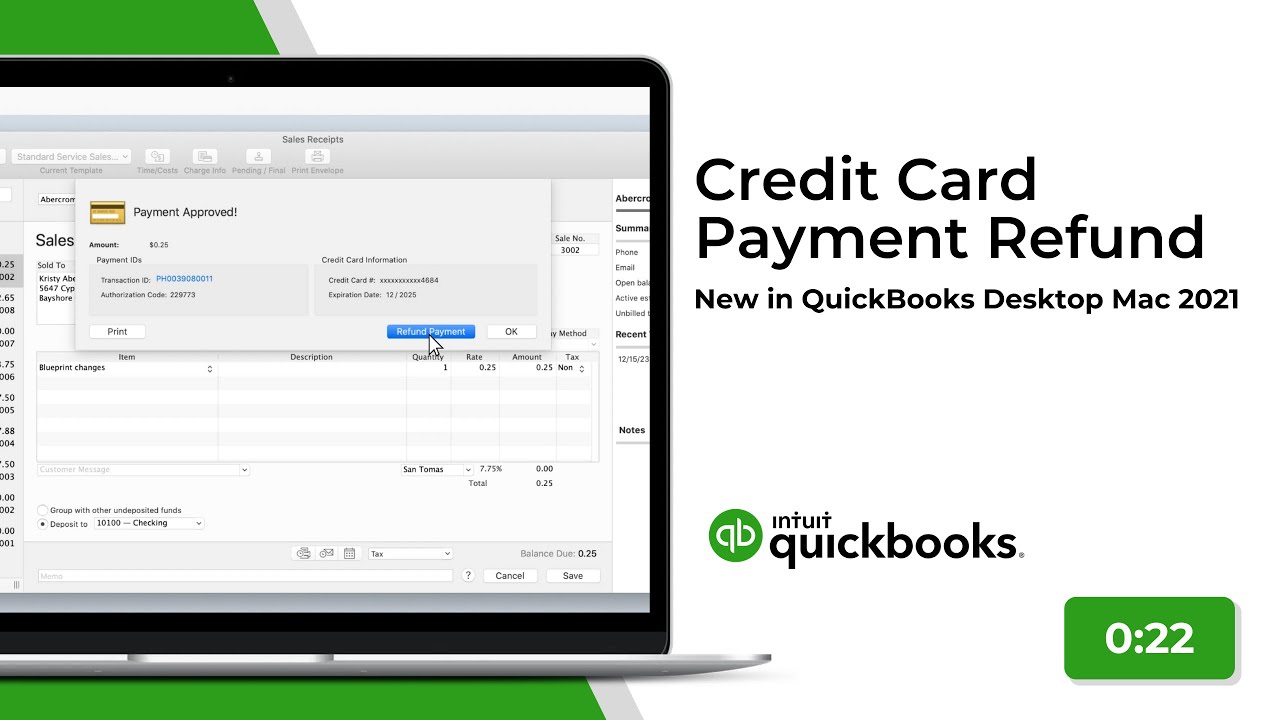 record overpayment in quickbooks for mac credit card